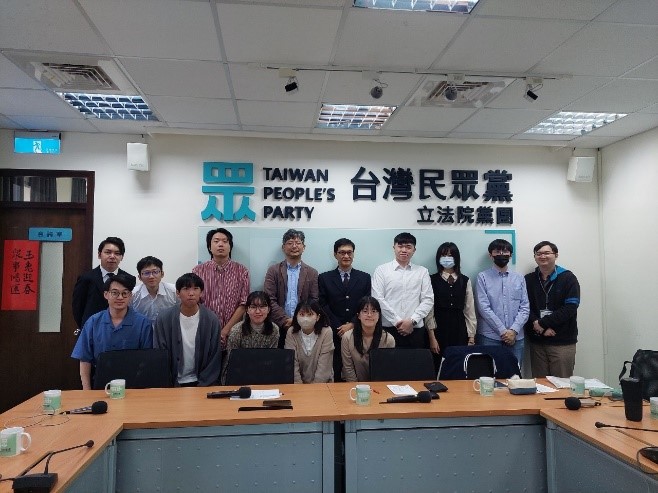 2023.11.15 The Legislative Yuan Caucus of the Taiwan People’s Party paid a visit